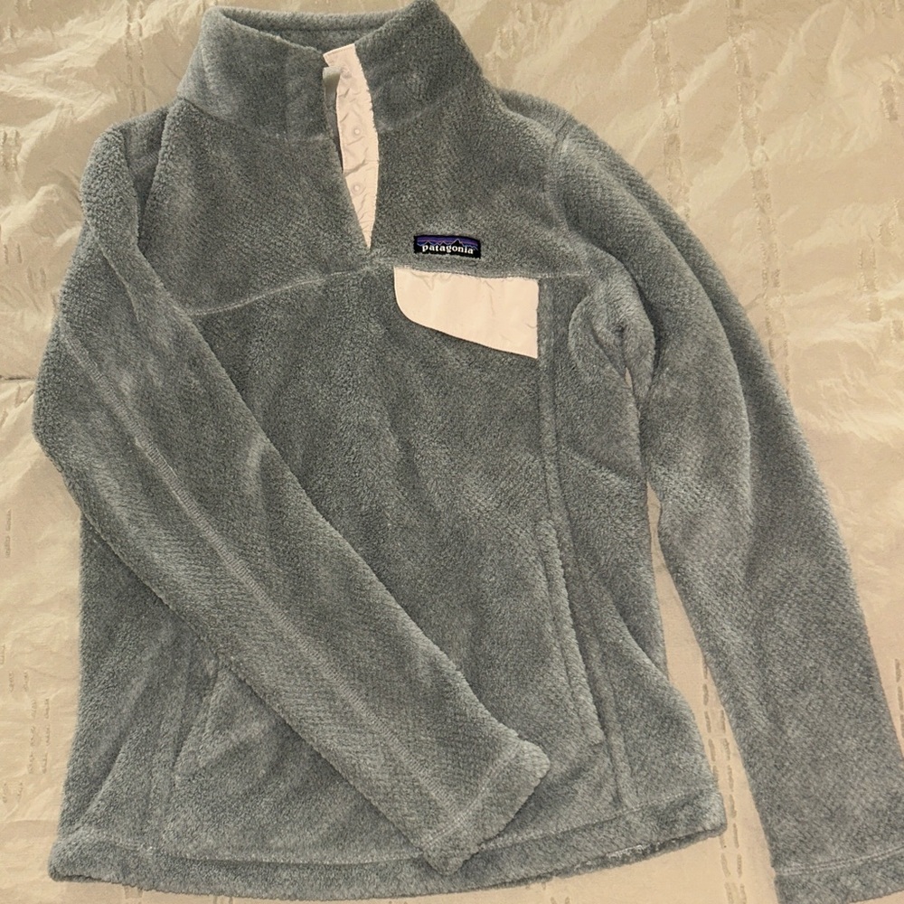 XS Patagonia Gray Fleece Jacket